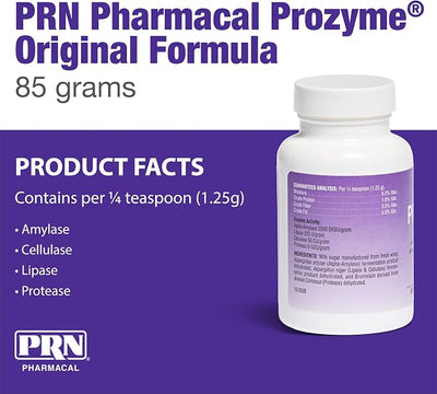 ProZyme Enzyme Replacement Supplement - Natural Digestive Aid Veterinary Enzyme Formula - Plant Based for Pet Digestive Health - 3 oz
