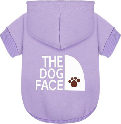 Paiaite Purple Chihuahua Dog Hoodie: Keep Your Pup Warm and Stylish with a 'The Dog Face' Printed Sweatshirt Pet Clothes, and Sweater Coat All in One Perfect for Winter and Cool Summer Nights! XS
