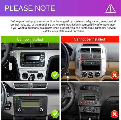 4G 64G Android Car Stereo for VW Passat Golf MK5 MK6 Jetta T5 EOS Polo Touran Seat Sharan Wireless Carplay Android Auto, 7'' Touchscreen Car Radio with GPS/BT 5.0/5G-WIFI/32EQ FM Backup Camera SWC