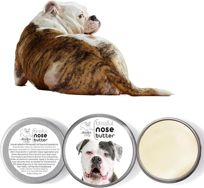 The Blissful Dog American Bulldog Nose Butter, Versatile Dog Nose Balm for Dry Nose, Handcrafted Nose Moisturizer, Easy-to-Apply Dog Essentials, Unscented, 1 oz.