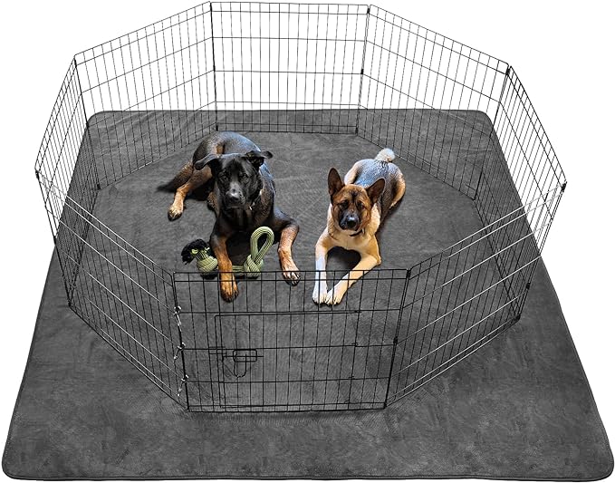 Washable Pee Pads for Dogs 72x72: 4-Layer Extra Large Reusable Puppy Pad Non-Slip Backing, Waterproof Dog Pee Pad Washable for Potty Training, Playpen, Senior Dogs, Whelping, Incontinence
