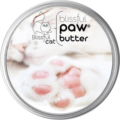 The Blissful Cat Paw Butter, Moisturizer for Dry Paw Pads, Softens and Protects a Rough Paw, Versatile, Lick-Safe Cat Paw Balm, 1 oz.