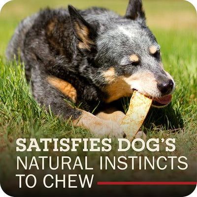 Redbarn Pet Products All-Natural Rawhide Bully Slices - Peanut Butter Flavor - Premium Grain-Free Beef Hide Treats High Protein Low Fat for Chewers - 9 oz Bag (Pack of 3)