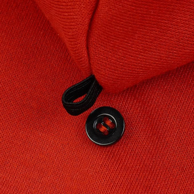 FUAMEY Dog Hoodie Winter Fleece Sweater - Pet Warm Sweatshirt Pullover With Pocket, Leash Hole - Christmas Outfit for Small Medium Large Dogs - Red S