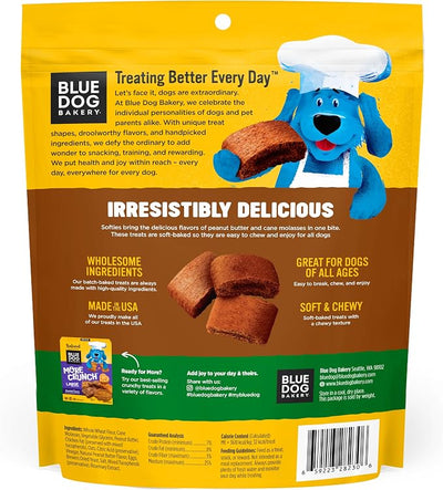 Blue Dog Bakery Softies, Soft & Chewy Peanut Butter Dog Treats, Medium Size, Healthy Treats, All Natural Ingredients,10 oz (Pack of 1)