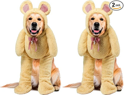 Rubies Walking Teddy Bear Pet Costume, X-Large for Themed Parties and Halloween (Pack of 2)