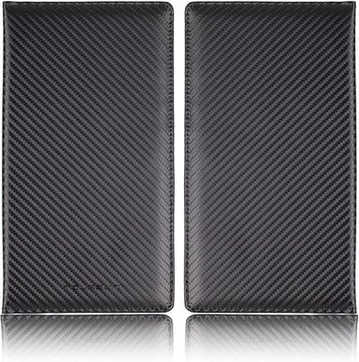 TOURSUIT Car Registration and Insurance Card Holder, Vehicle License Document Glove Box Compartment Organizer, Interior Car Accessories for Women Men (Carbon Fiber Black)