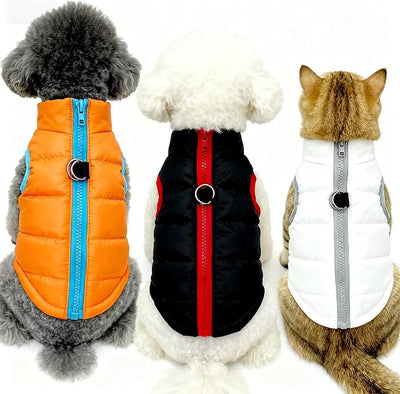 Winter Waterproof Windproof Vest Coat for Small Medium Dogs - Warm Jacket for Cold Weather (Not Suitable for Big Dogs) X-Pink L