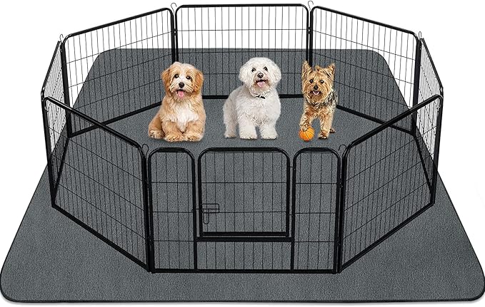 INVENHO Washable Pee Pads for Dogs 72"x72" Reusable Dog Pads Extra Large Upgrade Non-Slip Dog Pee Pads Heavy Absorbency Puppy Pee Pads Quick Dry Whelping Pads/Waterproof Puppy Training Pad