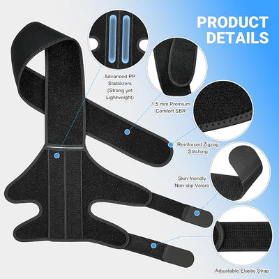 Dog Knee Brace for Back Leg, Adjustable Elbow Braces with Stabilizers, Canine Joint Support for Torn ACL, Luxating Patella, Arthritis, Ligament Injury and Post-Surgery Recovery, Universal (L)