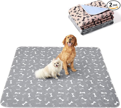 Eterish Reusable Washable Pee Pads for Dogs Large/Extra Large 36'' x 41'' 2 Pack, Absorbent Pet Puppy Dog Training Pads Non-Slip, Waterproof Whelping Potty Pads for Dogs Leak-Proof