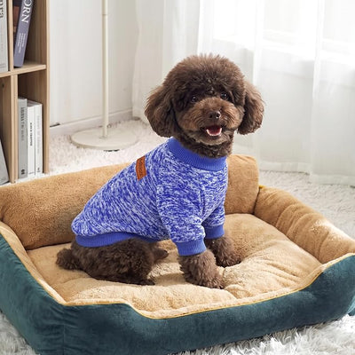 3 Pack Dog Sweaters for Small Dogs Girl Boy Winter Fleece Clothes Warm Soft Dog Sweatshirt Outfit for Dogs Cats Pet Apparel