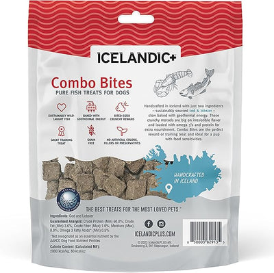 Icelandic+ Cod & Lobster Combo Bites Dog Treat 3.0-oz Bag