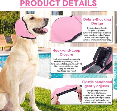 Dog Ear Muffs Noise Protection, Stress-Reducing, Comfortable, Perfect for Thunderstorms, Noise,Vet Visits & Preventing Water