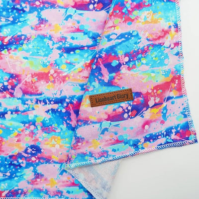 Lionheart Colorful Dog Bandana - Washable Soft Dog Scarf, Square Adjustable for Medium-Large Dogs