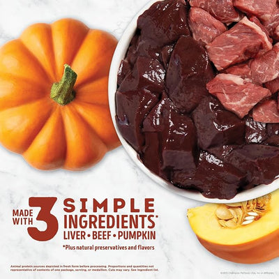 ACANA Singles Grain Free Dog Treats Limited Ingredients & Freeze-Dried Beef & Pumpkin 1.25oz Bag