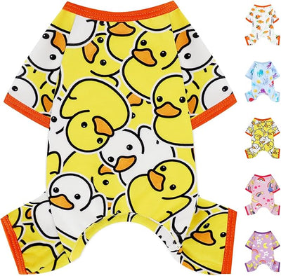 Dog Pajamas Pjs Soft Stretchy Dog Clothes for Small Dogs Girl Boy Medium Size Dogs Spring Summer Puppy Clothes Doggie Onesies Cat Pet Jammies Outfit