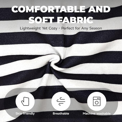 BAEJMJK Cute Dog Shirt Boy Girl Dog Clothes Striped Collared Polo T-Shirt for Small Medium Dogs Cats Soft Breathable Pet Puppy Outfits(Navy Blue,Large)