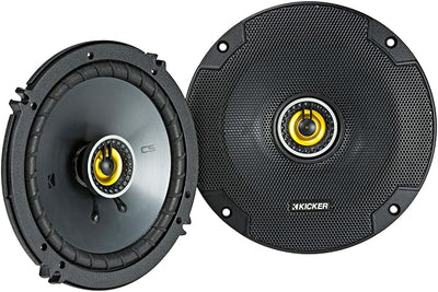 KICKER 46CSC654 & 46CSC6934 CS Series Car Speaker Bundle – 6.5” 2-Way & 6x9” 3-Way Speakers (4 Total), 450W Peak, EVC Tech, Polypropylene Cones, Zero-Protrusion Tweeters.