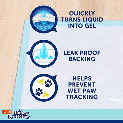 Hartz Home Protection Super Absorbent Odor Eliminating Mountain Fresh Scented No Leaks Dog Pads, XL 30 Count