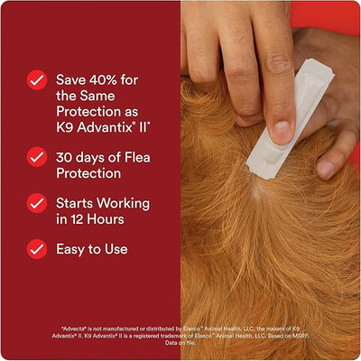 Advecta Ultra Flea and Tick Prevention for Dogs - Small Dog Flea and Tick Treatment & Control - Mosquito Repellent - Fast Acting Waterproof Topical Drops, 6 Month Supply