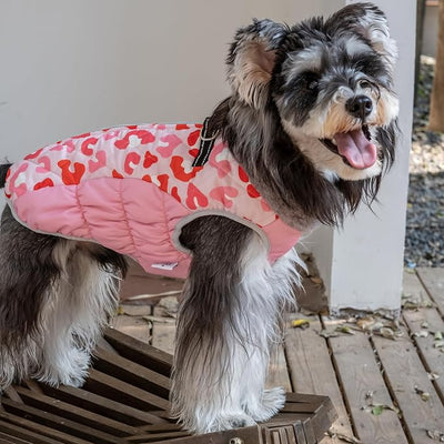 CuteBone Waterproof Thick Dog Winter Coat Doggie Jacket Warm Pet Clothes Comfortable Puffer Dog Vest for Small Medium Large Dogs with Harness Hole YRFN06L