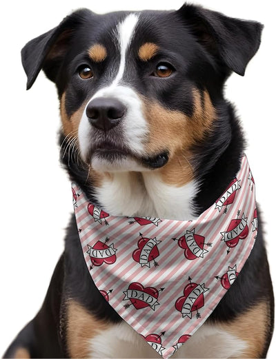 W Brings Bandana for Dogs | This Stunning Gorgeous Design Dog Bandana Scarf is Perfect Styling Accessory for Dogs Large, Medium & Small. One Size Fits All. (Medium - Large, DAD)