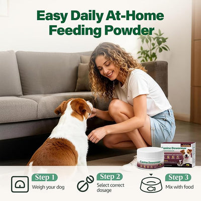 Canine Dewormer for Dogs (fenbendazole) 50 g, Easy-to-Measure Food Mix-in, Simple Routine Support for Dogs 6 Weeks and Older