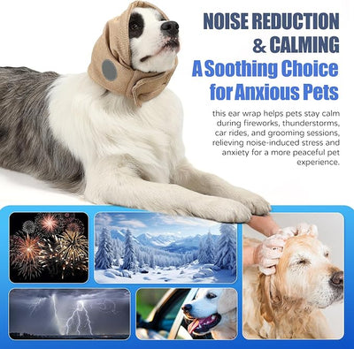 Dog Calming Hoodie, Reducing Noise Wrap, Dog Ear Muffs Noise Protection