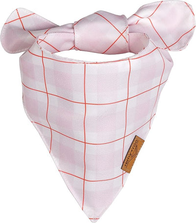 Remy+Roo Dog Bandanas - 2 Pack | Valentine's Day Sweetheart Dog Bandanas Set | Premium Durable Fabric | Patented Shape Bandanas for Dogs (Sweetheart, Small)