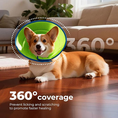 Dog Cone Collar Soft Cone for Dogs Dirt-Resistant and Washable Soft Dog Elizabethan Collars for Small Large Medium Dogs After Surgery Recovery CollarsXL (Neck: 18.5-20.9")