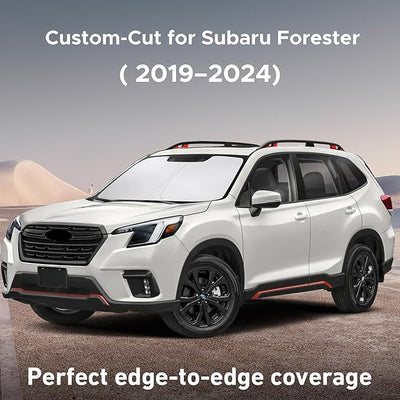 EcoNour Windshield Sunshade Compatible for Subaru Forester 2019-2022 2023 2024, Sun Visor for Front Windshield & Window Sun Shade Cover, UV Heat Blocker & Protector, Car Accessories