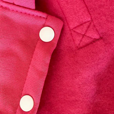 Izefia Dog Hoodie Security Clothes Tracksuit 4 Legs Jumpsuit Fleece Sweater Winter Sweat Shirt Warm Cotton Hoodies for Small Dog Medium Large Cat Magenta 3XL
