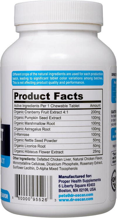 Dog UTI Treatment, More Complete Urinary Tract Infection Treatment. More Potent UTI Medicine vs. Cranberry Pills Thanks to Hibiscus. for Dog Bladder Infection, USA