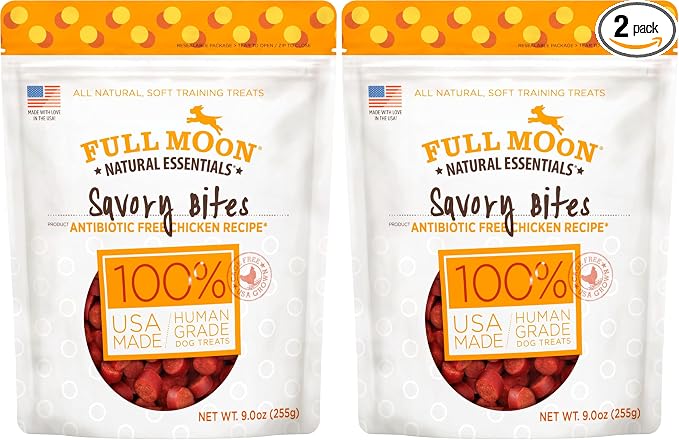 Full Moon Essential Chicken Savory Bites 9.0 oz (Pack of 2)