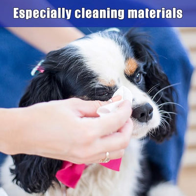 Arava Dog Eye Wipes and Cat Eye Cleaner - 100 Count Natural Dog Tear Stain Remover Wipes - Gentle Pet Wipes for Face, Eye Discharge, Booger, and Crust Removal, Safe for Puppies and Kittens