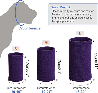 Quiet Ears for Dogs, Rbenxia 1 Piece Dog Ear Cover Hoodies Dog Ear Muffs Headband Noise Ear Protection Warm Winter Ear Scarf (Purple, Medium)