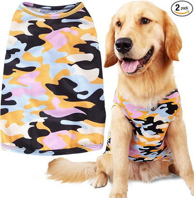 Dog Cooling Shirts, Extra Small Dog Shirts, Dog Clothes for Boy Girl Dogs, Dogs Cooling T-Shirts for Yorkie, Chihuahua, Dog Summer Shirts, Dog UV Shirt, Dog UV Shirt, XS, 2 Pcs