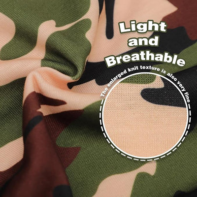 Paiaite: Stylish Sleeveless Camouflage Dog Vest for Small, Medium, and Large Breeds, Made of Polyester for Comfort, Breathability, Wrinkle Resistance, Moisture Wicking, and Elasticity Green 3XL