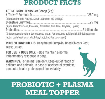 WINPRO Pet Gut Health & Probiotic + Plasma Meal Topper Bundle for Dogs (Plasma Powered Soft Chews and Meal Topper Powder for Digestive Health and Immune Health Support)