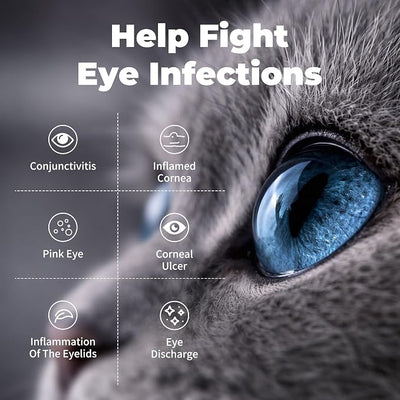 Pet Eye Health for Dogs, Cats, Cattle, Sheep, Horses, Birds, Puppies and Kittens - 3-Pack, 10g Each