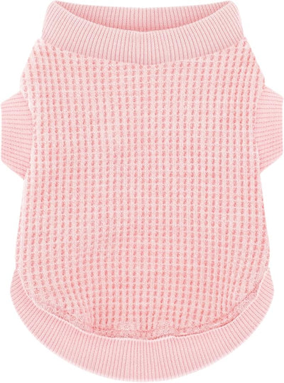 Cozy and Functional Dog Shirts for Small Puppies: Stretchable Pink Attire with Easy-On Design, Ideal for Chihuahuas and Yorkies - Enhance Comfort and Playfulness on Chill Days XX-Small