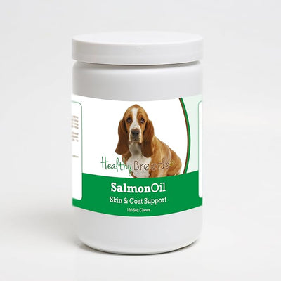 Healthy Breeds Basset Hound Salmon Oil Soft Chews 120 Count