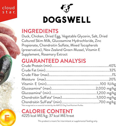 Dogswell Hip & Joint Soft Strips Dog Treats, Duck, 10 oz. Pouch