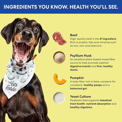 The Pets Table Beef Limited Ingredient Diet Air-Dried Healthy Dog Treats, 5-Ounce Bag