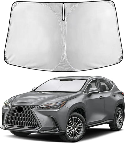 EcoNour Windshield Sunshade Compatible for Lexus NX 2022-2024 2025 2026, Sun Visor for Front Windshield & Window Sun Shade Cover, UV Heat Blocker & Protector, Car Accessories