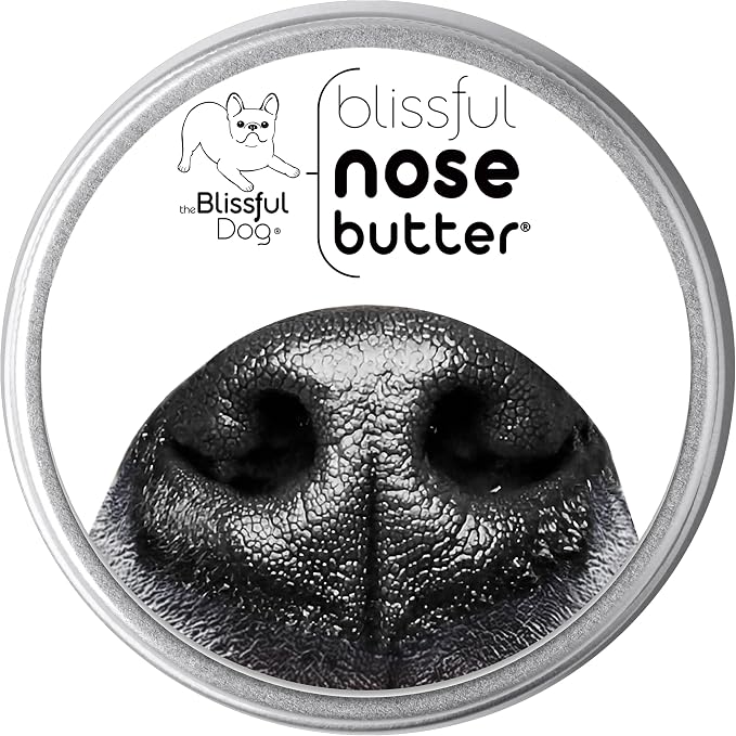 The Blissful Dog Every Dog Nose Butter, Versatile Dog Nose Balm for Dry Nose, Handcrafted Nose Moisturizer, Easy-to-Apply Dog Essentials, Unscented, 1 oz.