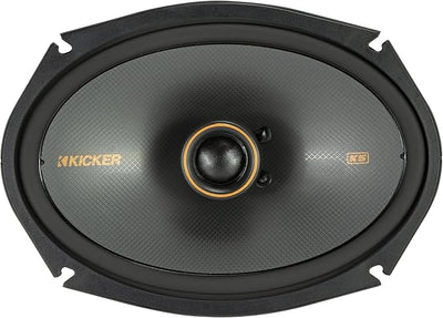 KICKER 51KSC6904 KS-Series 6x9 Coaxial Speakers with 1" tweeters, 4-Ohm, Pair
