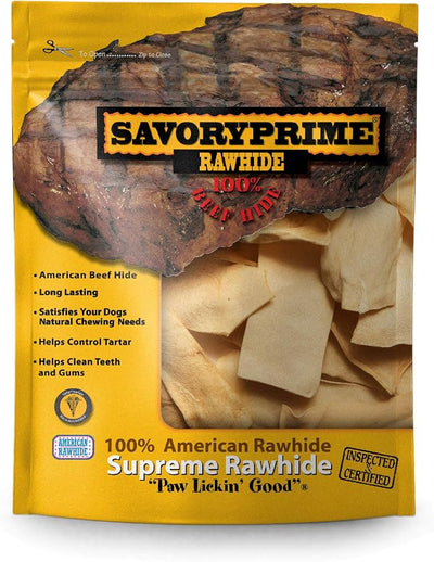 Savory Prime Rawhide Chips Chicken, 1-Pound (046)