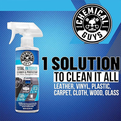 Chemical Guys SPI22016 Total Interior Cleaner and Protectant, Safe for Cars, Trucks, SUVs, Jeeps, Motorcycles, RVs & More, 16 fl oz (Pack of 2)